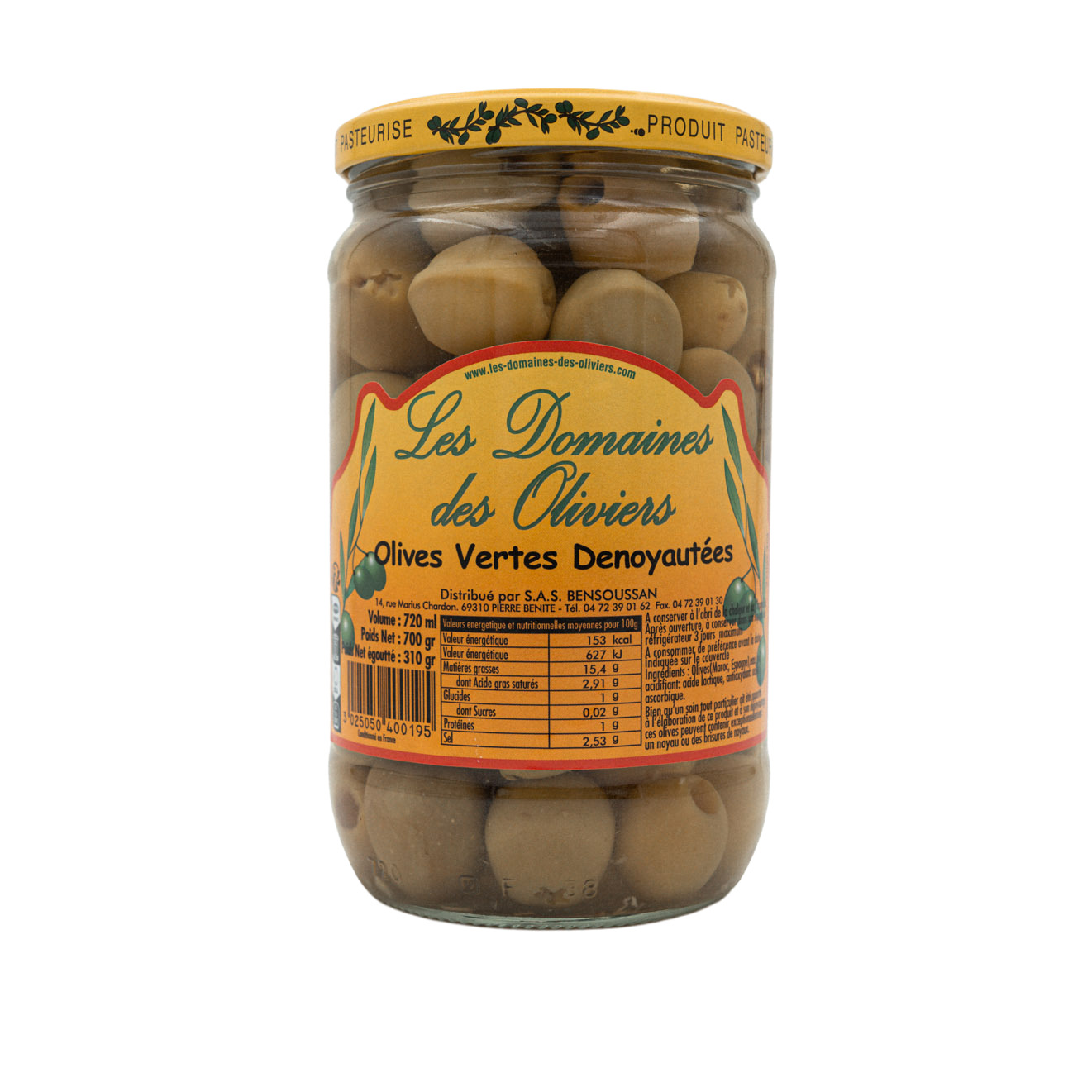 Olives Vertes Dénoyautées