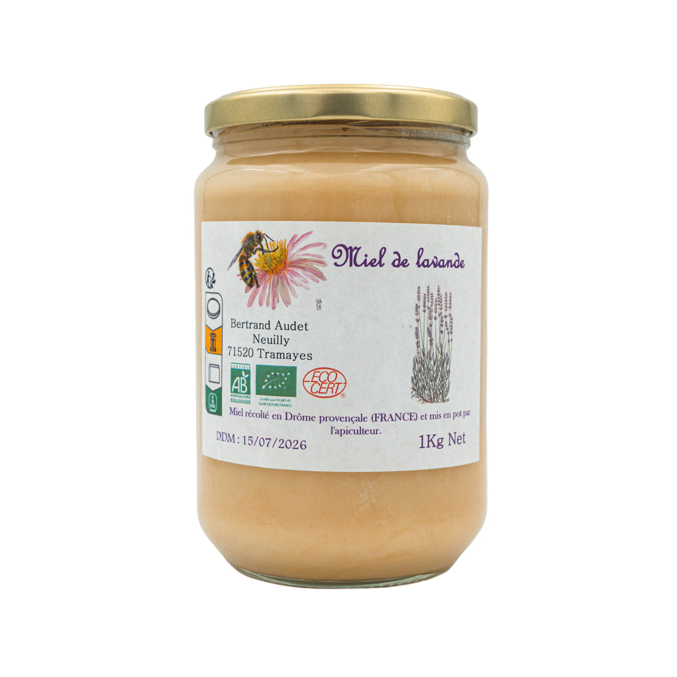 Miel de lavande BIO*